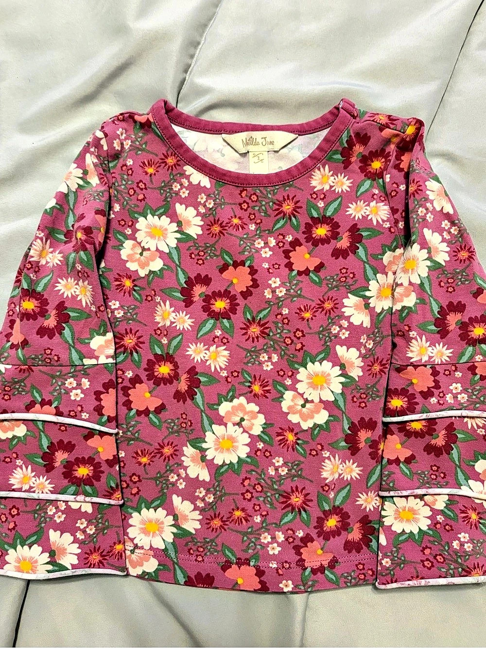 Matilda Jane Floral Tunic Pink & Green Size 2T